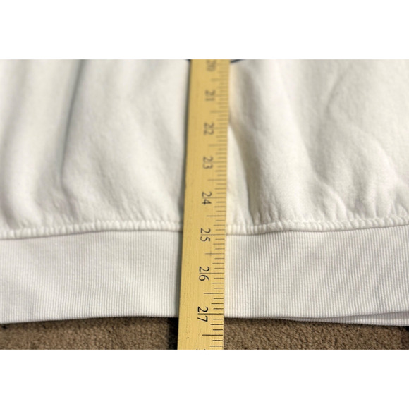 Vintage Yale University Lux Et Veritas Sweatshirt Embroidered White XL - Picture 7 of 9